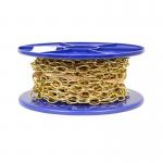 Securit B5625 Oval Link Chain 58” 2.2mm x 10m Brass Plated 614826