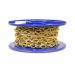 Securit B5625 Oval Link Chain 58” 2.2mm x 10m Brass Plated 614826