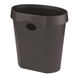 Cheap Stationery Supply of Avery DR500 Waste Bin with Rim Flat Back 18 Litres 350x250x340mm Black DR500BLK 623899 Office Statationery