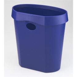 Cheap Stationery Supply of Avery DR500 Waste Bin with Rim Flat Back 18 Litres 350x250x340mm Blue DR500BLUE Office Statationery