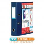 Elba Lever Arch File with Clear PVC Cover 70mm Spine A4 Blue Ref 100082303 [Pack 10] 625016