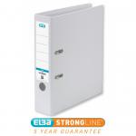 Elba Lever Arch File Polypropylene 70mm Spine A4 White Ref 100202160 [Pack 10] 62513X