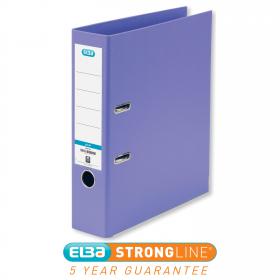 Elba Lever Arch File Polypropylene 70mm Spine A4 Purple Ref 100202167 Pack of 10 625164