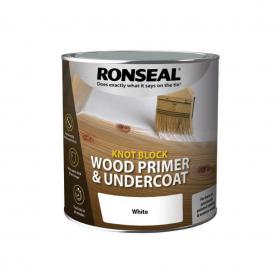 Ronseal Knot Block Wood Primer And Undercoat White 250ml 626242