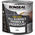 Ronseal One Coat All Surface Primer and Undercoat White 750ml 626291