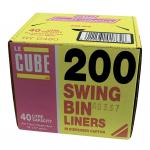 Le Cube Swing Bin Liners in Dispenser Box 46 Litre Capacity 1140x570mm Ref 480 [Pack 200] 626771