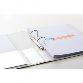Elba Panorama Presentation Ring Binder PP 2 D-Ring 40mm Capacity A4 White Ref 400008505 Pack of 6 627319
