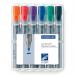 Staedtler Lumocolor Flipchart Markers Dry-safe Bullet Tip 2mm Wallet Asstd Colours Ref 356WP6 [Pack 6] 627599