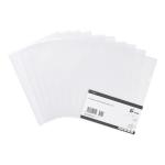 5 Star Value Folder Embossed Cut Flush Polypropylene 80 Micron A4 Clear [Pack 100] 638345