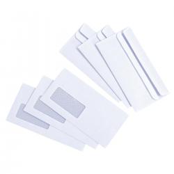 Cheap Stationery Supply of 5 Star Value Envelopes Wallet Press Seal Window 80gsm DL 110x220mm White Pack of 1000 638515 Office Statationery