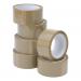 5 Star Value Packaging Tape 48mmx66m Buff [Pack 6]