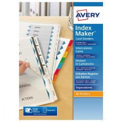 Cheap Stationery Supply of Avery IndexMaker Divider Set Unpunched A4 5-Part 01814061 643158 Office Statationery
