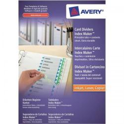 Cheap Stationery Supply of Avery IndexMaker (A4) Punched Dividers 5-Part 05063061 Office Statationery