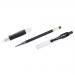 Pilot G205 Gel Rollerball Pen Rubber Grip Retractable 0.5mm Tip 0.32mm Line Black Ref BLG205 01 [Pack 12]
