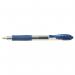 Pilot G205 Gel R/ball Pen Rubber Grip Retractable 0.5mm Tip 0.32mm Line Blue Ref 4902505163128 [Pack 12] 662678