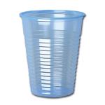 Water Cups Plastic Non Vending for Cold Drinks 7oz 207ml Clear Blue [Pack 1000] 675840