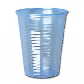 Water Cups Plastic Non Vending for Cold Drinks 7oz 207ml Clear Blue Pack of 1000 675840