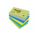 Post-it Colour Notes Pad of 100 Sheets 76x127mm Dreamy Palette Rainbow Colours Ref 655MTDR [Pack 6] 679788