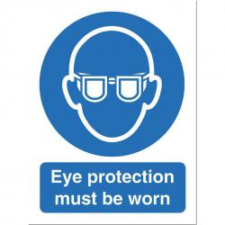 Cheap Stationery Supply of Stewart Superior Eye Protection Must Be Worn Sign W150xH200mm Self-adhesive Vinyl M004SAV 686796 Office Statationery