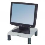 Fellowes Standard Monitor Riser 17in CRT 21in TFT Capacity 27kg 3 Heights 51-102mm Grey Ref 91712 688126