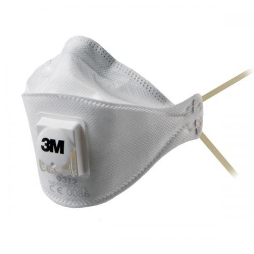 Cheap Stationery Supply of 3M Respirator Valved FFP1 Classification Foldable White (Pack of 10) 9312A Office Statationery