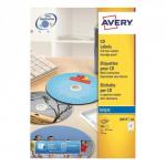 Avery CD/DVD Labels Inkjet 2 per Sheet Dia.117mm Easy Application White Ref J8676-100 [200 Labels] 694384