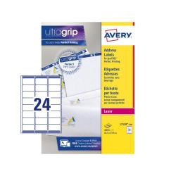 Cheap Stationery Supply of Avery Addressing Labels Laser Jam-free 24 per Sheet 63.5x33.9mm White L7159-250 6000 Labels 694503 Office Statationery