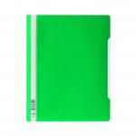 Durable Clear View Folder Plastic with Index Strip Extra Wide A4 Green Ref 257005 [Pack 50] 698475