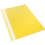 Esselte Vivida Report Flat Bar File Polypropylene Clear Front A4 Yellow Ref 28318 [Pack 25] 699373