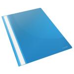 Esselte Vivida Report Flat Bar File Polypropylene Clear Front A4 Blue Ref 28322 [Pack 25] 69939X