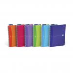 Oxford Office Notebook Poly Wirebound 90gsm Smart Ruled 180pp A4 Assorted Colour Ref 100104241 [Pack 5] 702362
