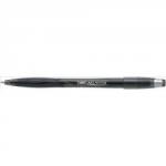 Bic Atlantis Stic Ball Pen Cushion Grip Medium 1.0mm Tip 0.32mm Line Black Ref 837386 [Pack 12] 702577