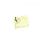 PremierTeam Debit/Credit Pads Accounting Control Slips Pre-Punched 70gsm 102x126mm Yellow [Pack 10] 702661