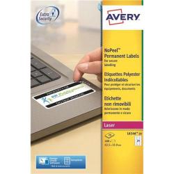 Cheap Stationery Supply of Avery L6146-20 (63.5 x 33.9mm) NoPeel Permanent Labels Tamper Proof (Pack of 480) L6146-20 Office Statationery