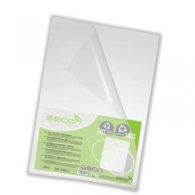 SSeco Folders Cut Flush Polypropylene Oxo-Biodegradable A4 Clear Ref LSF-CL Pack of 100 704281
