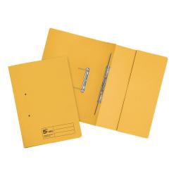 Cheap Stationery Supply of 5 Star Elite Transfer Spring Pocket File Heavyweight 315gsm Foolscap Yellow Pack of 25 710718 Office Statationery