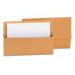 PremierTeam Half Flap Single Pocket Wallet Folder Foolscap Orange [Pack 50] 713706