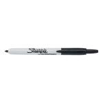 Sharpie Permanent Marker Retractable with Seal Bullet Tip 1.0mm Black Ref S0810840 [Pack 12] 713862