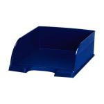Leitz Letter Tray Plus Jumbo Deep Sided with 2 Label Positions Blue Ref 52330035 714237