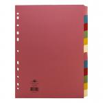 Concord Subject Dividers 12-Part Multipunched 160gsm A4 Assorted Ref 71499J14 723095