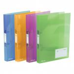 Rexel Ice Ring Binder Polypropylene 2 O-Ring 25mm A4 Translucent Assorted Ref 2102044 [Pack 10] 730247