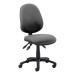 TrexusP 3 Lever High Back Asynchronous Chair Charcoal 500x450x450-570mm Ref OP000085