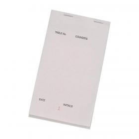 Triplicate Service Pad Numbered 1-50 1 Leaf White 2 Leaves Coloured 95x165mm Pack of 50 742992