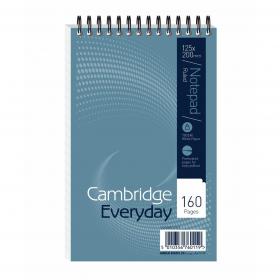 Cambridge Everyday Shorthand Pad Wbnd 70gsm Ruled Perforated 160pp 125x200mm Blue Ref 100080235 Pack of 10