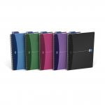 Oxford Office Notebook Poly Wirebound 90gsm Smart Ruled 180pp A4 Assorted Colour Ref 100101918 [Pack 5] 754073