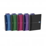 Oxford Office Notebook Poly Wirebound 90gsm Smart Ruled 180pp A5 Assorted Colour Ref 100101300 [Pack 5] 754111