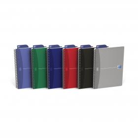 Oxford Office Nbk Wirebound Soft Cover 90gsm Smart Ruled 180pp A5 Assorted Colour Ref 100103741 Pack of 5 754146