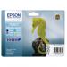 Epson T0487 IJCart Seahorse Black/Cyan/Magenta/Yellow/LC/LM 450pp 78ml Ref C13T04874010 [Pack 6]