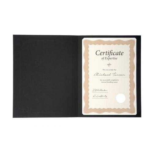 Certificate Covers Linen Finish Heavyweight Card 240g A4 A34287
