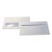 PremierTeam DL Wallet Envelope Legal Window Printed Inside Self-Seal 110gsm 110x220mm White [Box 500] 791059